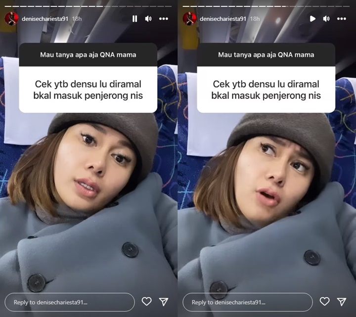 Tanggapi Ramalan Hard Gumay, Denise Chareista: Dia yang Bakal Metong