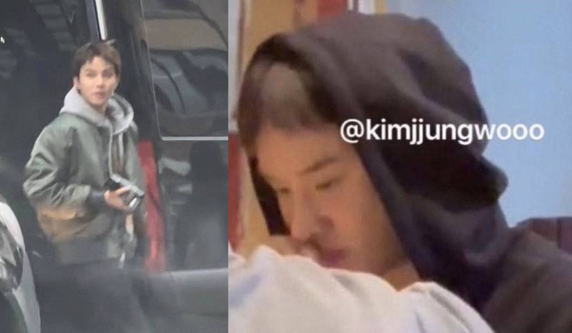 Jungwoo NCT tampil dengan rambut undercut
