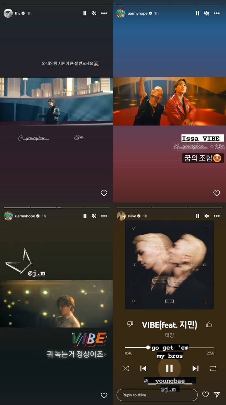 V, J-Hope dan RM BTS Gercep Hype \'VIBE\' Taeyang BIGBANG Feat Jimin, Kuping Sampai LelehV, J-Hope dan RM BTS Gercep Hype \'VIBE\' Taeyang BIGBANG Feat Jimin, Kuping Sampai Leleh