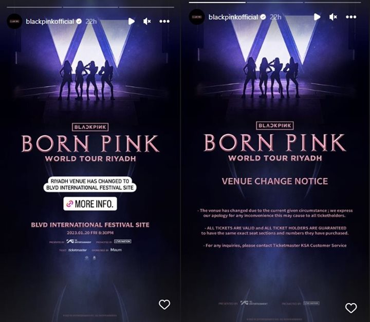 H-7, Konser BLACKPINK di Riyadh Mendadak Pindah Lokasi