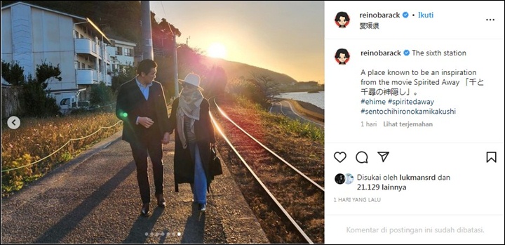 Reino Barack Pamer Momen Mesra Bareng Syahrini