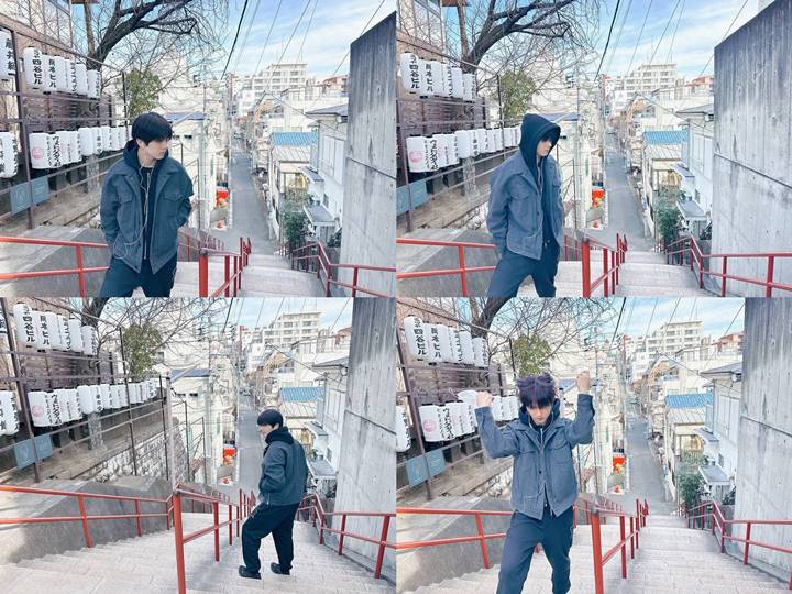 Potret Jisung NCT liburan ke Jepang