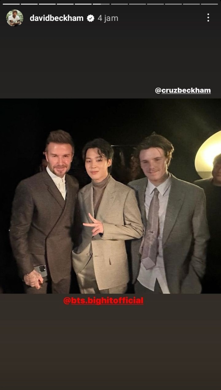 Jimin Ketemu David Beckham