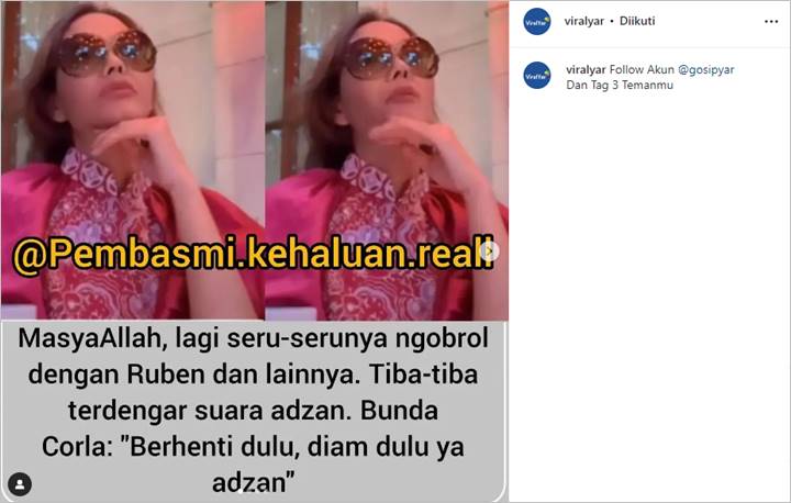 Attitude Bunda Corla Kembali Jadi Perbincangan Gara-gara Reaksinya Saat Mendengar Azan