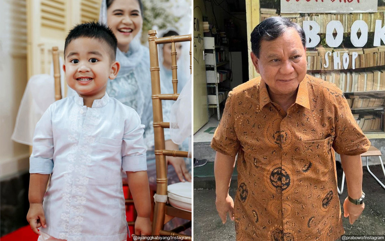 Kembali Beraksi, Gemasnya Nahyan Asyik Joget di Samping Prabowo yang Sedang Pidato