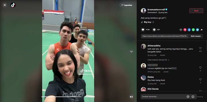 Main TikTok Bareng Lyodra, Verrell Bramasta: Ada yang Cemburu Gak ya? Main TikTok Bareng Lyodra, Verrell Bramasta: Ada yang Cemburu Gak ya?