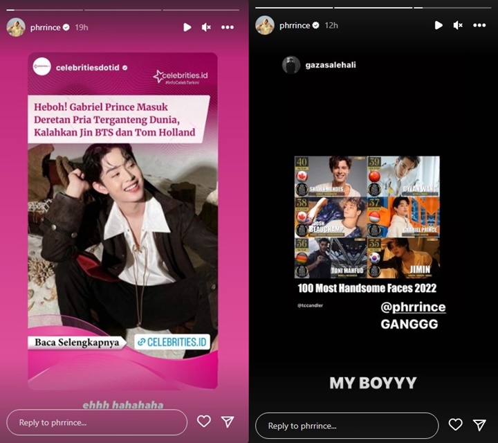 Gabriel Prince Tertawa Ketampanannya Kalahkan Jin BTS Menurut TC Candler