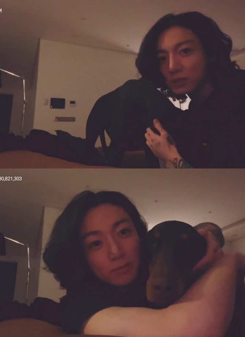 Live Bareng Anjing Keakungan, Rambut Jungkook yang Makin Panjang Bikin Fans Heboh