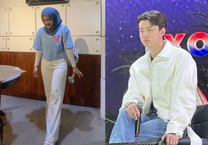 Putri Delina Excited Akhirnya Ketemu Sehun EXO, Outfit Serasi Jadi Omongan