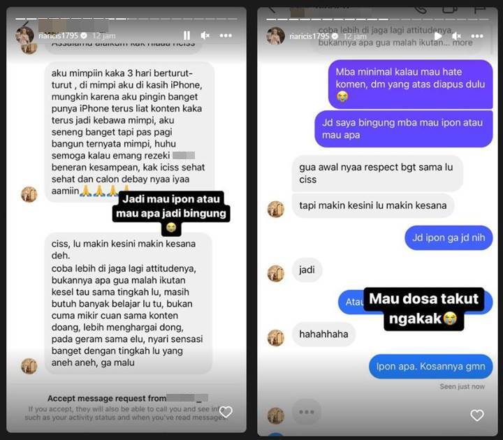 Ria Ricis Bingung Gara-gara Kena Hujat Padahal Sempat Dimintai iPhone