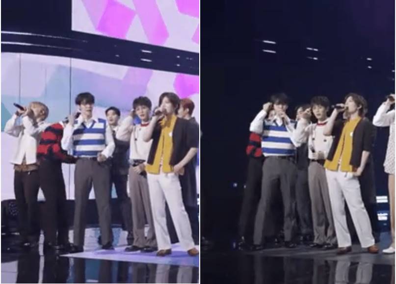 interaksi dari Haechan NCT dan Seungkwan SEVENTEEN di \