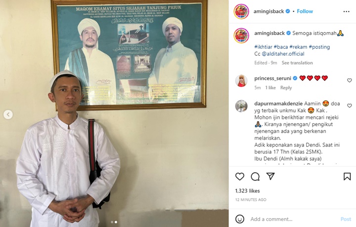 Biasa Nyentrik, Aming Tampil Religius di Potret Terbaru Bikin Pangling