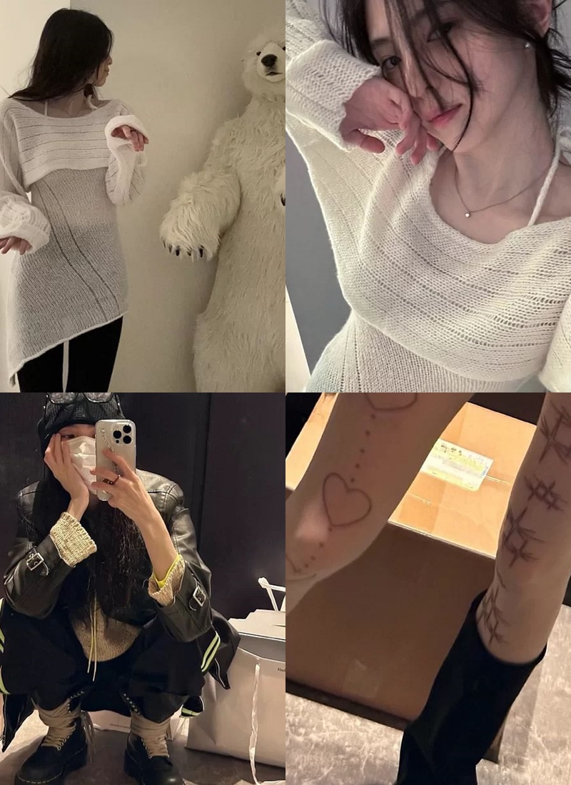 Gemar Pamer Gaya Fashion Unik di Sosmed, Han So Hee Pamer Kaki Penuh Tato