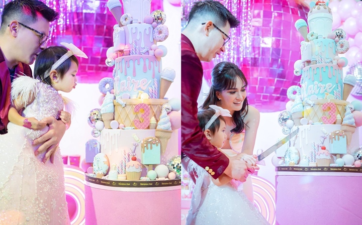 Momen Gemas Tiup Lilin dan Potong Kue