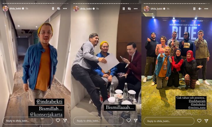 Indra Bekti Penuh Semangat Pertama Kali Kerja Pasca Operasi, Jadi MC di Konser Blue