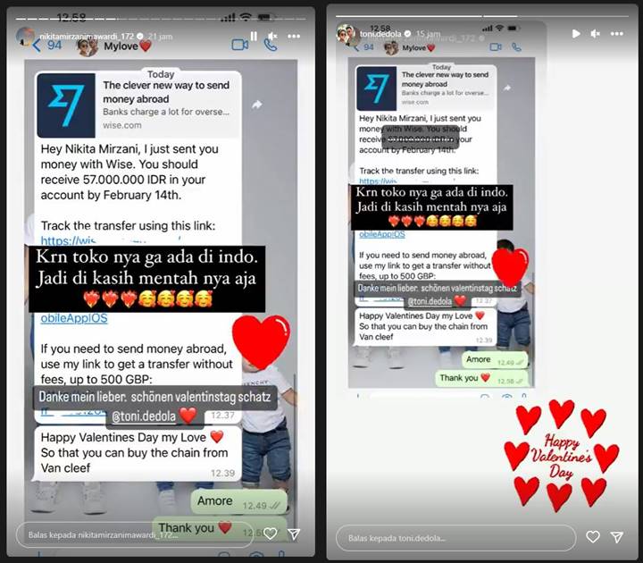 Hadiah Valentine untuk Nikita Mirzani Tak Dijual di Indonesia, Pacar Bule Beri Mentahan
