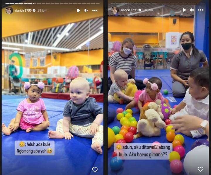 Ria Ricis Spill Reaksi Gemas Moana Saat Ditowel Bayi Bule