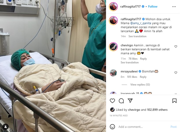 Raffi Ahmad Minta Doa Sang Ibunda Bakal Dioperasi Malam Ini, Sakit Apa?