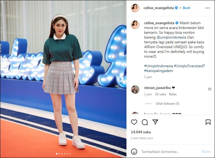 Celine Evangelista Bak ABG Pakai Rok Mini, Stevan Pasaribu Auto Beri Love