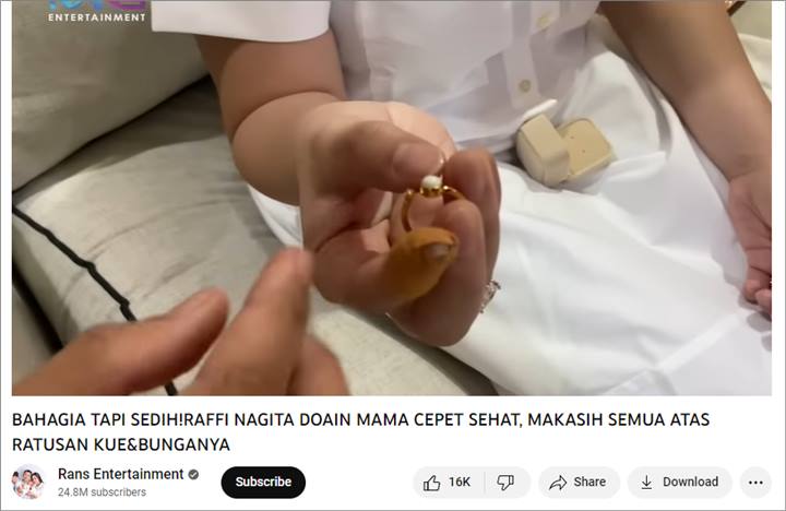 Unik, Nagita Slavina Takjub Dikado Caca Tengker Cincin ASI