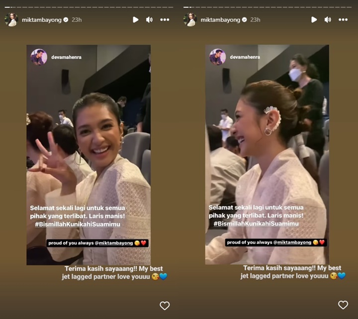 Mikha Tambayong Anggun Pakai Gaun Terawang, Deva Mahenra Makin Klepek-klepek