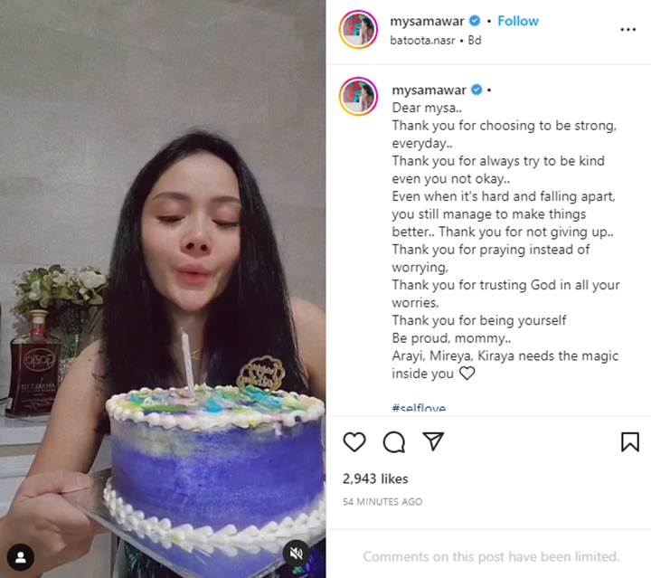 Genap 37 Tahun, Mawar AFI Tulis Surat Penuh Makna Untuk Diri Sendiri