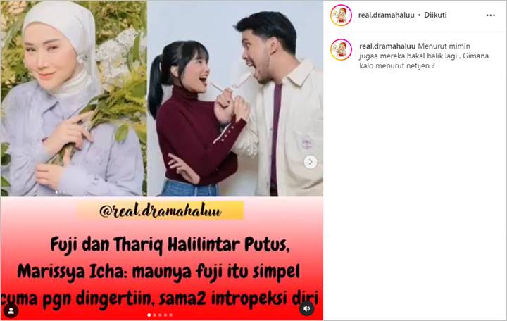 Alasan Putus dengan Thariq Halilintar Masih Misteri, Keinginan Simpel Fuji An Justru Terbongkar