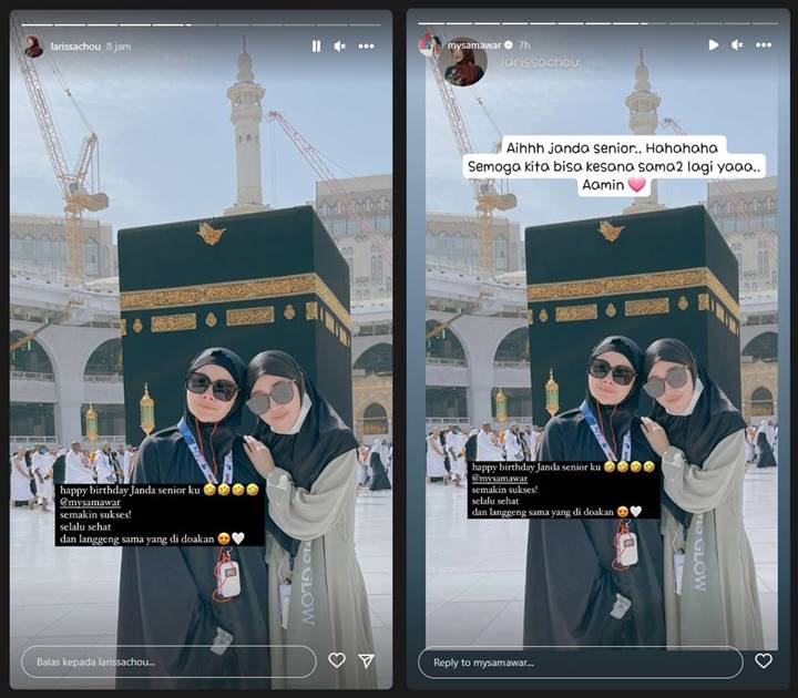 Kocaknya Ucapan Ultah Larissa Chou untuk Mawar AFI Singgung Status Janda