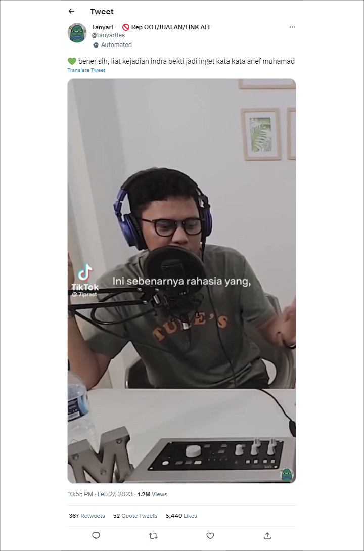 Istri Indra Bekti Makin Dihujat Usai Curhatan Lawas Arief Muhammad Viral Lagi