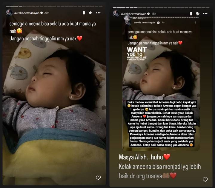 Harapan Mendalam Aurel Hermansyah untuk Ameena Pancing Pujian Selangit