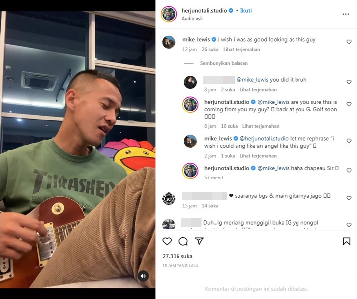 Herjunot Ali Bikin Melting Dengan Suara Merdu, Komen Mike Lewis Bikin Geleng-Geleng