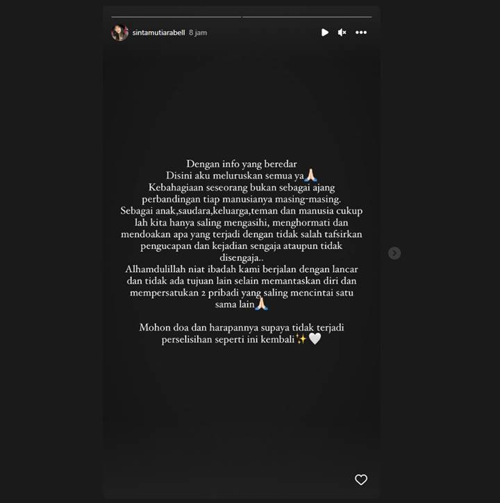 Adik Indah Permatasari Tulis Curhatan Adem Usai Pernikahannya Disorot Imbas Ocehan Sang Ibu