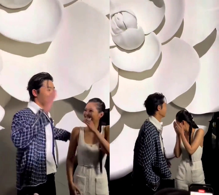 Satu Frame, Park Seo Joon Buat Jennie BLACKPINK Ngakak di Paris Fashion Week 2023