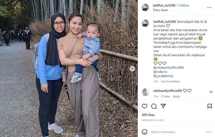 Nikita Willy Terciduk Ajak Perempuan Diduga Pengasuh Baby Issa Liburan ke Belanda