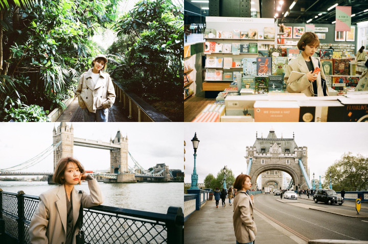 Park Shin Hye Diam-diam Sudah di Inggris, Pose Bak Mahasiswa di Jembatan London Park Shin Hye Diam-diam Sudah di Inggris, Pose Bak Mahasiswa di Jembatan London