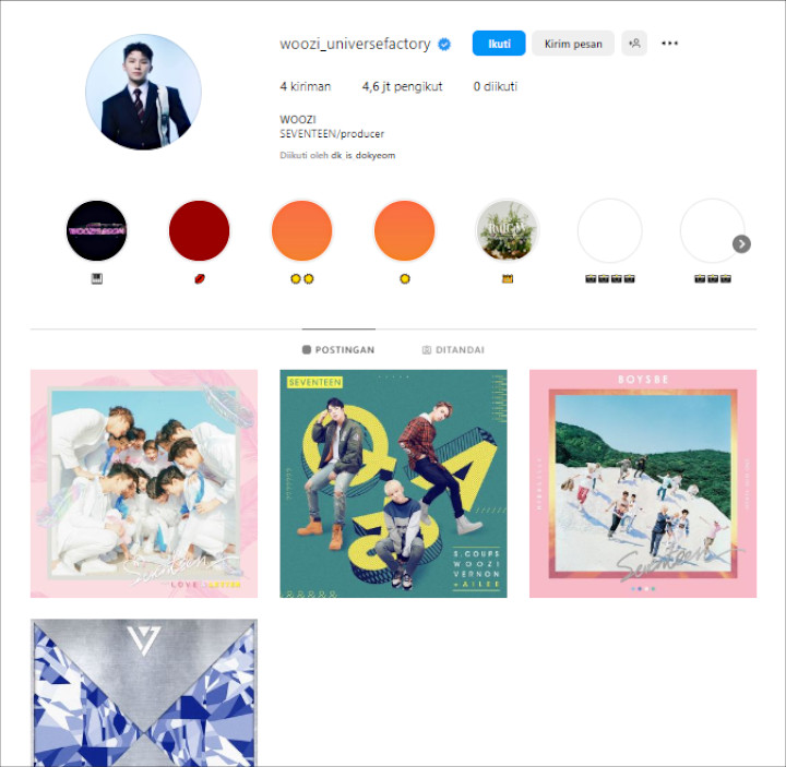 Aktivitas IG Woozi Disorot Usai SEVENTEEN Disebut HYBE dalam Rencana Akuisisi SM