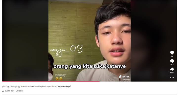 Reaksi Polos Alwi Assegaf Saat Ditanya Soal Crush Bikin Fans Ngakak