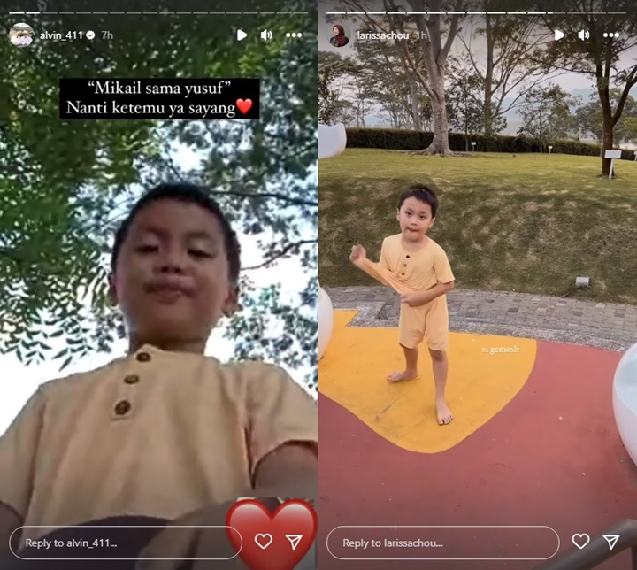 Istri Alvin Faiz Lahirkan Bayi Tampan, Yusuf Putra Larissa Chou Gercep Ajak Video Call