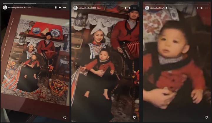Nikita Willy Soroti Wajah Gemas Baby Issa Saat Foto Pakai Baju Tradisional Belanda