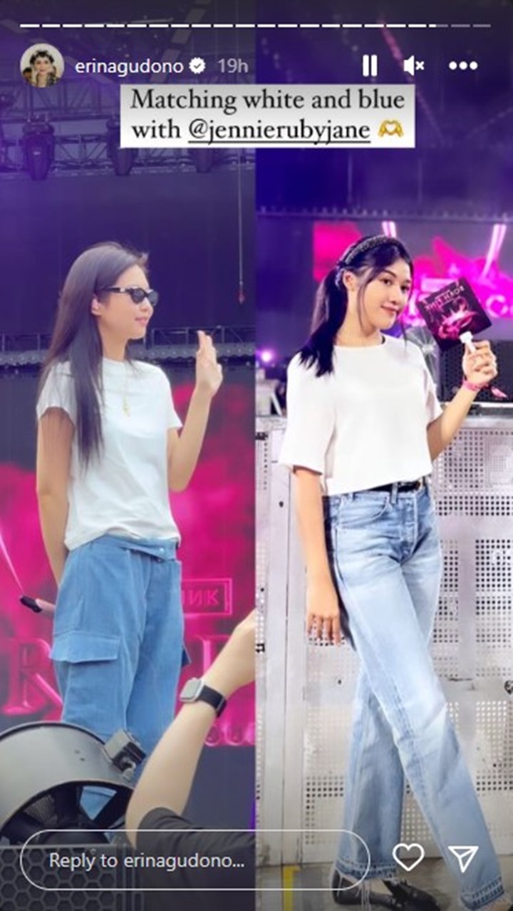 Jennie Samaan Outfit dengan Erina Gudono