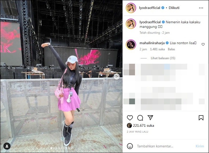 Lyodra Seru-Seruan di Konser BLACKPINK, Mahalini: Lisa Nonton Lisa Lyodra Seru-Seruan di Konser BLACKPINK, Mahalini: Lisa Nonton Lisa Lyodra Seru-Seruan di Konser BLACKPINK, Mahalini: Lisa Nonton Lisa