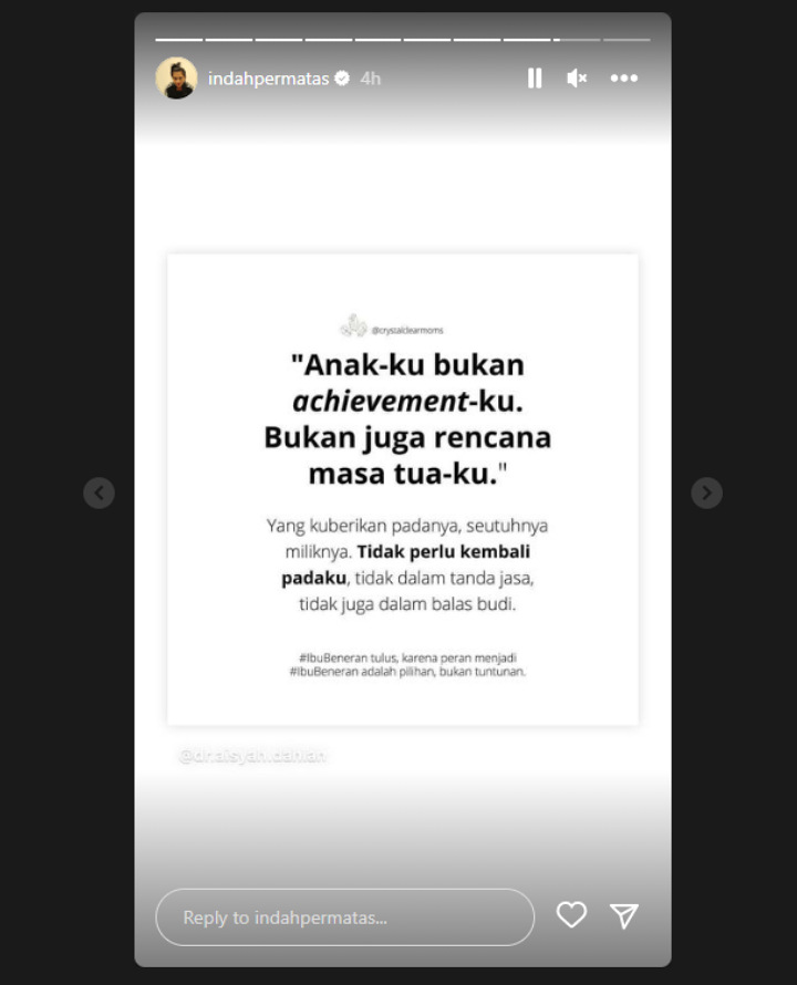 Indah Permatasari Bagikan Pesan Makjleb Soal Menjadi \'Ibu Beneran\' Indah Permatasari Bagikan Pesan Makjleb Soal Menjadi \'Ibu Beneran\' Indah Permatasari Bagikan Pesan Makjleb Soal Menjadi \'Ibu Beneran\'