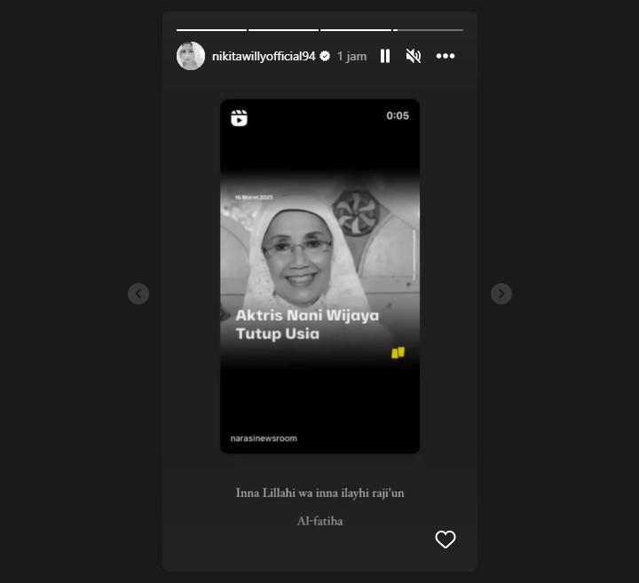 Nikita Willy Turut Berduka Atas Kepergian Nani Wijaya Nikita Willy Turut Berduka Atas Kepergian Nani Wijaya Nikita Willy Turut Berduka Atas Kepergian Nani Wijaya Nikita Willy Turut Berduka Atas Kepergian Nani Wijaya