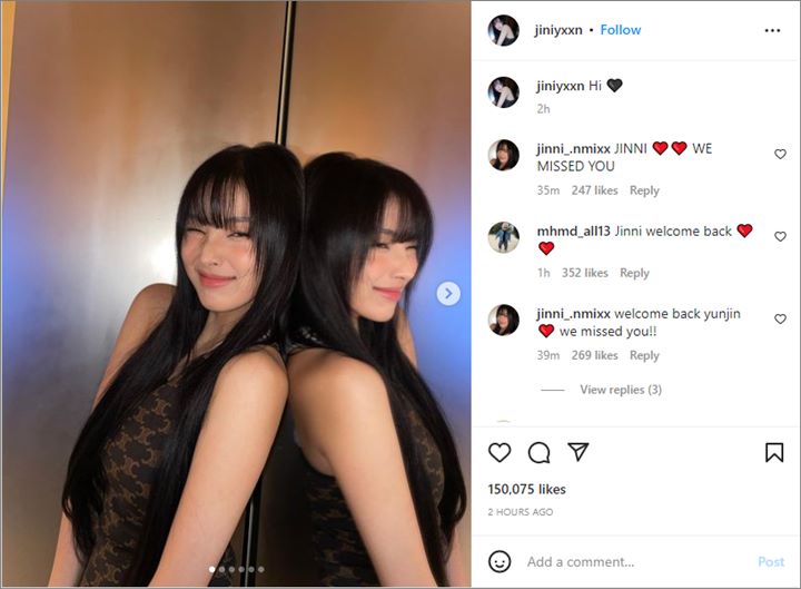 Jinni Eks NMIXX Buka Akun Instagram, Foto Cantik Hingga Nama Curi Fokus