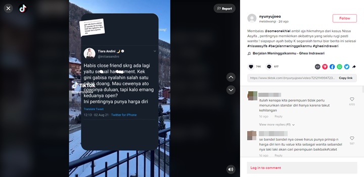 Mantan Alshad Ahmad Disebut Kena Karma, Nasihat Tiara Andini Soal Harga Diri Viral