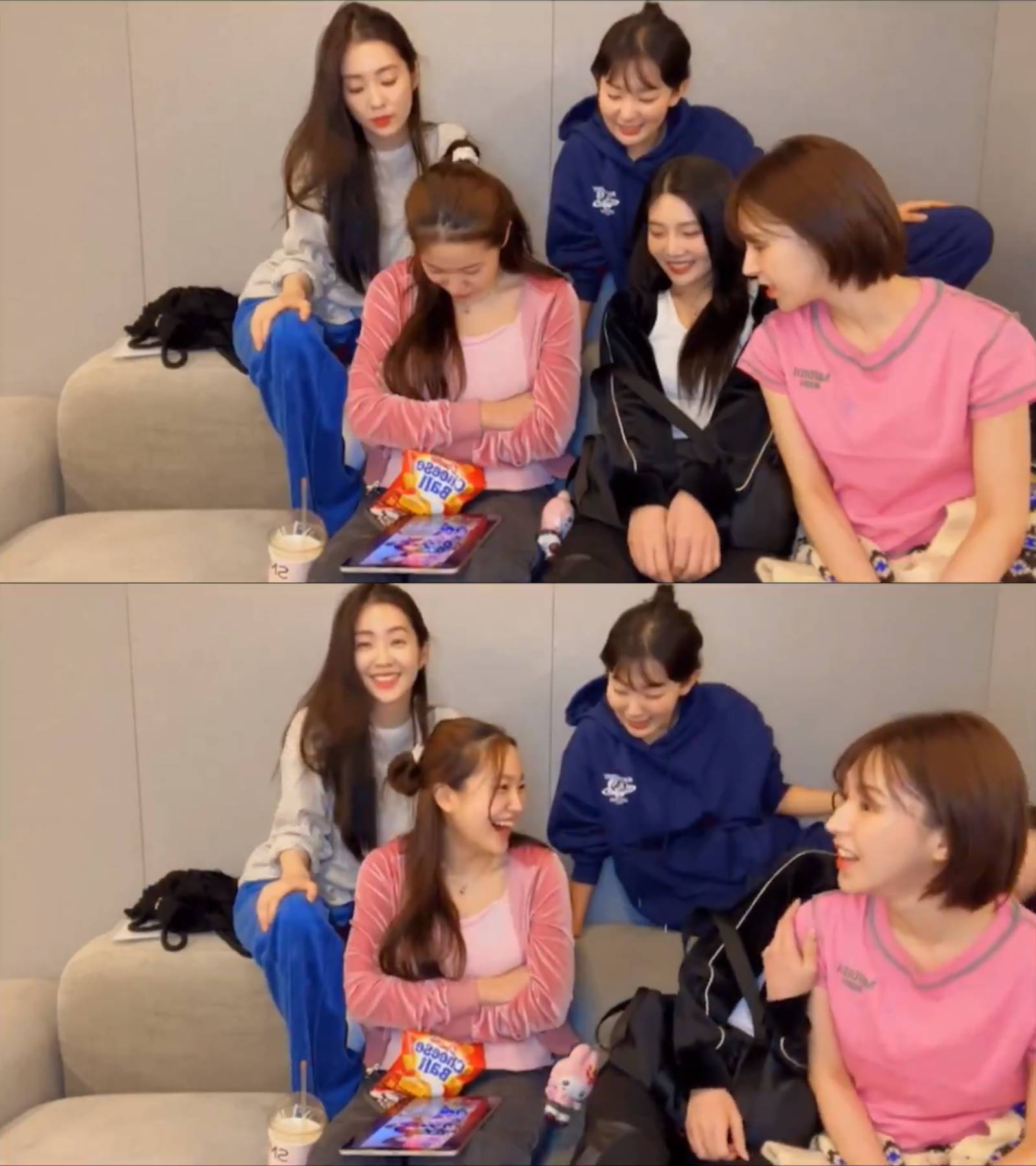 reaksi Red Velvet ketika seorang penggemar meminta Irene menjadi ibunya