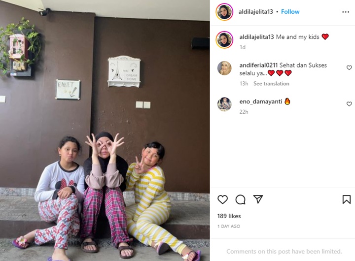 Didesak Netizen, Aldila Jelita Akhirnya Buat Instagram Baru Tanpa Embel-embel Nama Bekti