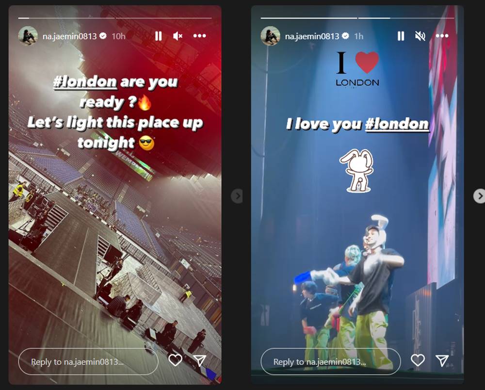 Jaemin NCT menyapa para penggemar di Instagram Story