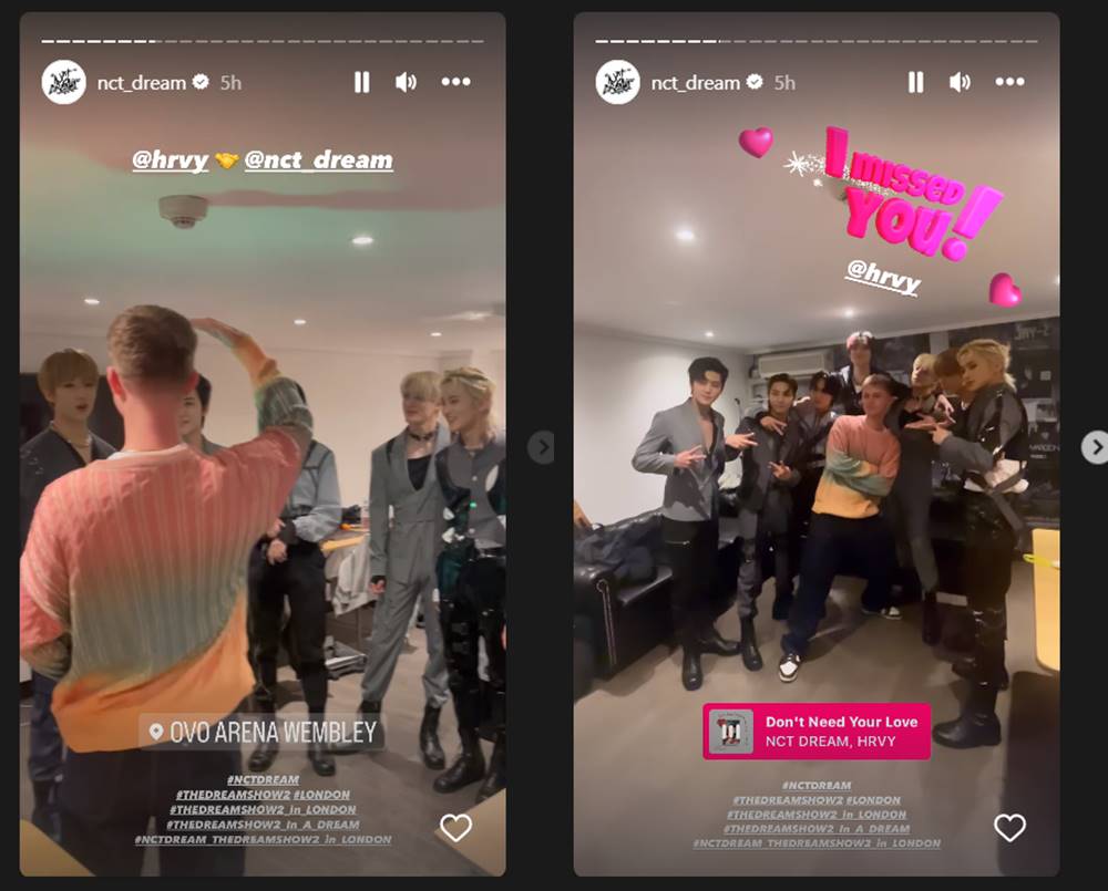 Hrvy reuni dengan NCT Dream