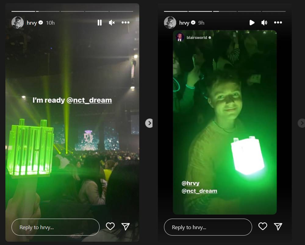 Hrvy nonton konser NCT Dream